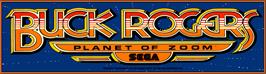 Arcade Cabinet Marquee for Buck Rogers: Planet of Zoom.