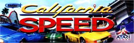 Arcade Cabinet Marquee for California Speed.