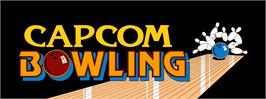 Arcade Cabinet Marquee for Capcom Bowling.