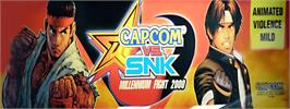 Arcade Cabinet Marquee for Capcom Vs. SNK Millennium Fight 2000.