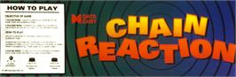 Arcade Cabinet Marquee for Chain Reaction.