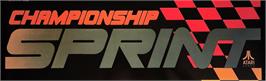 Arcade Cabinet Marquee for Championship Sprint.