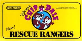Arcade Cabinet Marquee for Chip'n Dale: Rescue Rangers.
