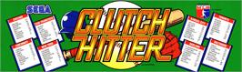 Arcade Cabinet Marquee for Clutch Hitter.