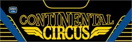 Arcade Cabinet Marquee for Continental Circus.