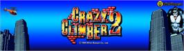 Arcade Cabinet Marquee for Crazy Climber 2.