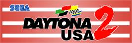 Arcade Cabinet Marquee for Daytona USA 2.
