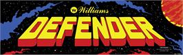 Arcade Cabinet Marquee for Defender.