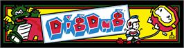 Arcade Cabinet Marquee for Dig Dug.