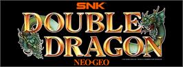Arcade Cabinet Marquee for Double Dragon.