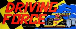 Arcade Cabinet Marquee for Driving Force.