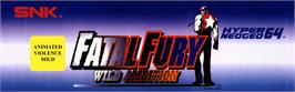 Arcade Cabinet Marquee for Fatal Fury: Wild Ambition.