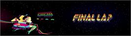 Arcade Cabinet Marquee for Final Lap.