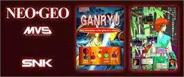 Arcade Cabinet Marquee for Ganryu / Musashi Ganryuki.