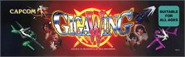 Arcade Cabinet Marquee for Giga Wing.