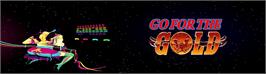 Arcade Cabinet Marquee for Go For The Gold.