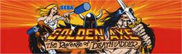 Arcade Cabinet Marquee for Golden Axe: The Revenge of Death Adder.