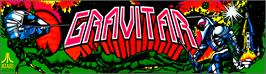 Arcade Cabinet Marquee for Gravitar.