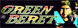 Arcade Cabinet Marquee for Green Beret.