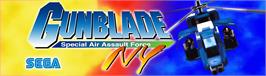 Arcade Cabinet Marquee for Gunblade NY.