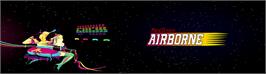 Arcade Cabinet Marquee for Hard Drivin's Airborne.