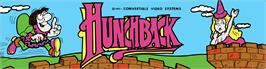 Arcade Cabinet Marquee for Hunchback.