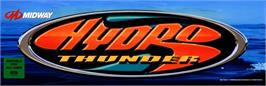 Arcade Cabinet Marquee for Hydro Thunder.