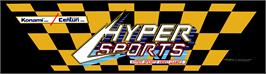 Arcade Cabinet Marquee for Hyper Sports.