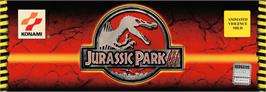 Arcade Cabinet Marquee for Jurassic Park 3.