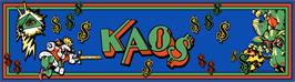 Arcade Cabinet Marquee for Kaos.