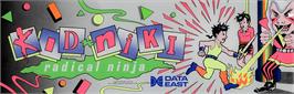 Arcade Cabinet Marquee for Kid Niki - Radical Ninja.