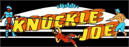 Arcade Cabinet Marquee for Knuckle Joe.