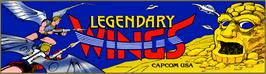 Arcade Cabinet Marquee for Legendary Wings.