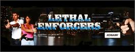 Arcade Cabinet Marquee for Lethal Enforcers.