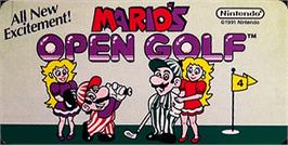 Arcade Cabinet Marquee for Mario's Open Golf.