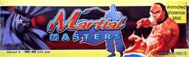Arcade Cabinet Marquee for Martial Masters.