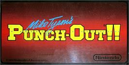 Arcade Cabinet Marquee for Mike Tyson's Punch-Out!!.