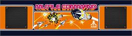 Arcade Cabinet Marquee for Missile Command.