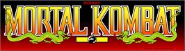 Arcade Cabinet Marquee for Mortal Kombat.