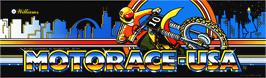 Arcade Cabinet Marquee for MotoRace USA.