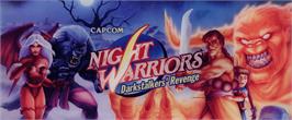 Arcade Cabinet Marquee for Night Warriors: Darkstalkers' Revenge.