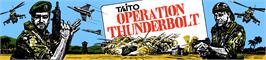 Arcade Cabinet Marquee for Operation Thunderbolt.