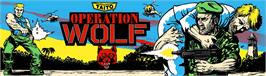 Arcade Cabinet Marquee for Operation Wolf.