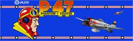 Arcade Cabinet Marquee for P-47 - The Phantom Fighter.