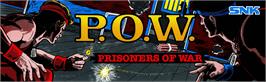 Arcade Cabinet Marquee for P.O.W. - Prisoners of War.