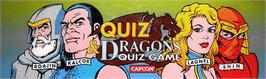 Arcade Cabinet Marquee for Quiz & Dragons: Capcom Quiz Game.