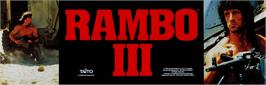 Arcade Cabinet Marquee for Rambo III.