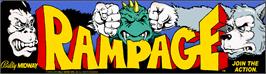 Arcade Cabinet Marquee for Rampage.