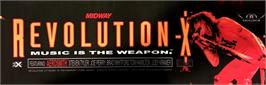 Arcade Cabinet Marquee for Revolution X.
