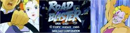 Arcade Cabinet Marquee for Road Blaster.